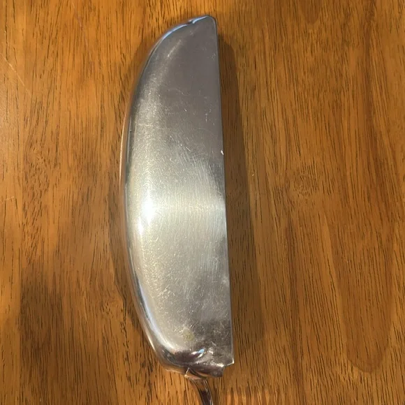 Gorham Co silver plated large fish serving spoon. PAV engraved - Picture 5 of 8